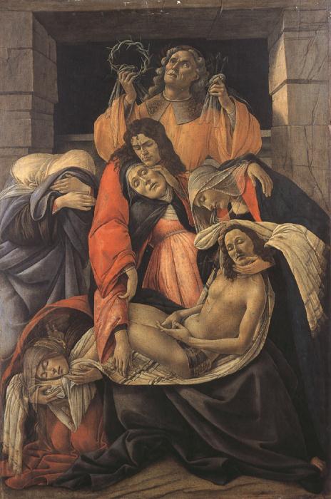 Sandro Botticelli Lament fro Christ Dead (mk36) Sweden oil painting art